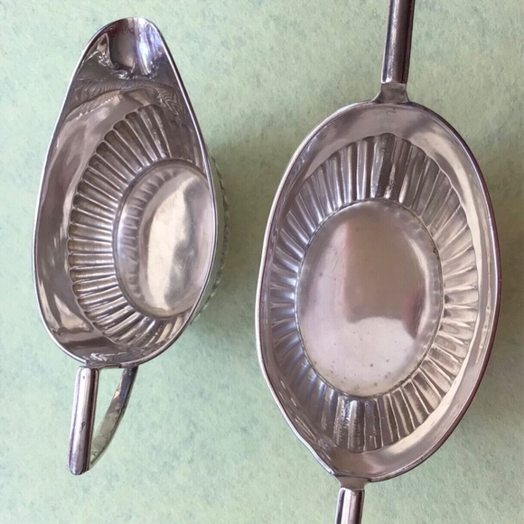 Antique Isidore Leapman Sterling Silver Bachelor Tea Set Teapot Sugar Creamer - Picture 3 of 9